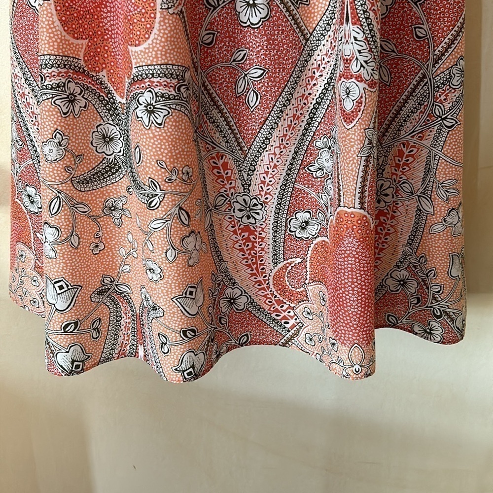 Ann Taylor Fit And Flare Pleated Midi Dress Size 0 - Picture 4 of 11